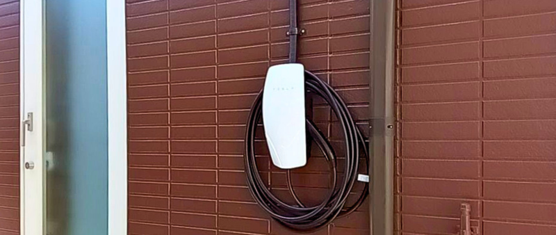 【群馬太田市】A様邸にテスラ車専用充電器ウォールコネクターを設置しました！