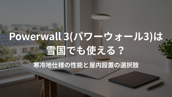 TESLA Powerwall 3（パワーウォール3）は雪国でも使える？寒冷地仕様の性能と屋内設置の選択肢